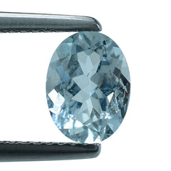 AQUAMARINE CUT OVAL (B/SI) 8X6MM 1.20 Cts.