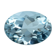 AQUAMARINE CUT OVAL (B/SI) 7X5MM 0.70 Cts.