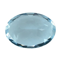 AQUAMARINE CUT OVAL (B/SI) 7X5MM 0.70 Cts.