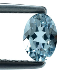 AQUAMARINE CUT OVAL (B/SI) 7X5MM 0.70 Cts.