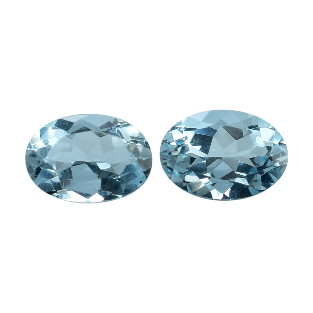 AQUAMARINE CUT OVAL (B/SI) 7X5MM 0.70 Cts.