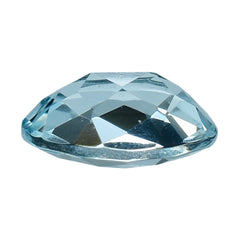 AQUAMARINE CHECKER CUT OVAL (B/SI) 7X5MM 0.65 Cts.