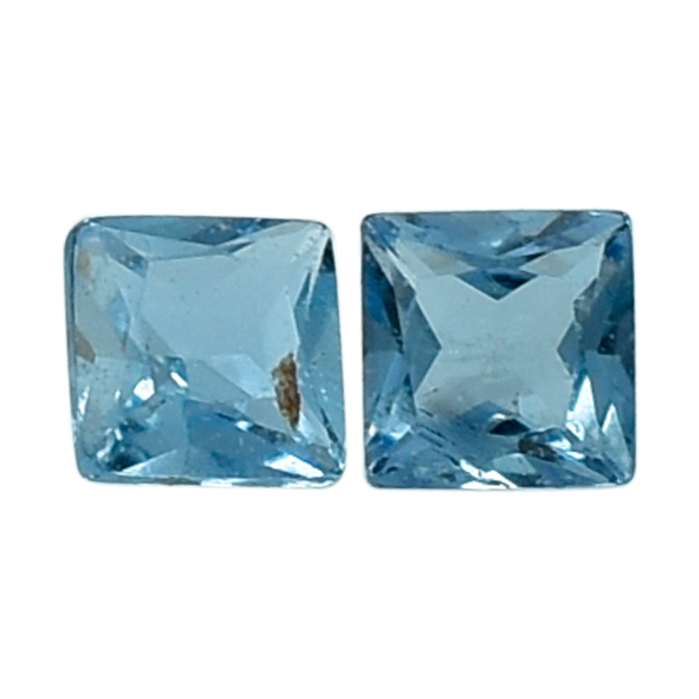 AQUAMARINE PRINCESS CUT SQUARE (A++) 1.75MM 0.05 Cts.