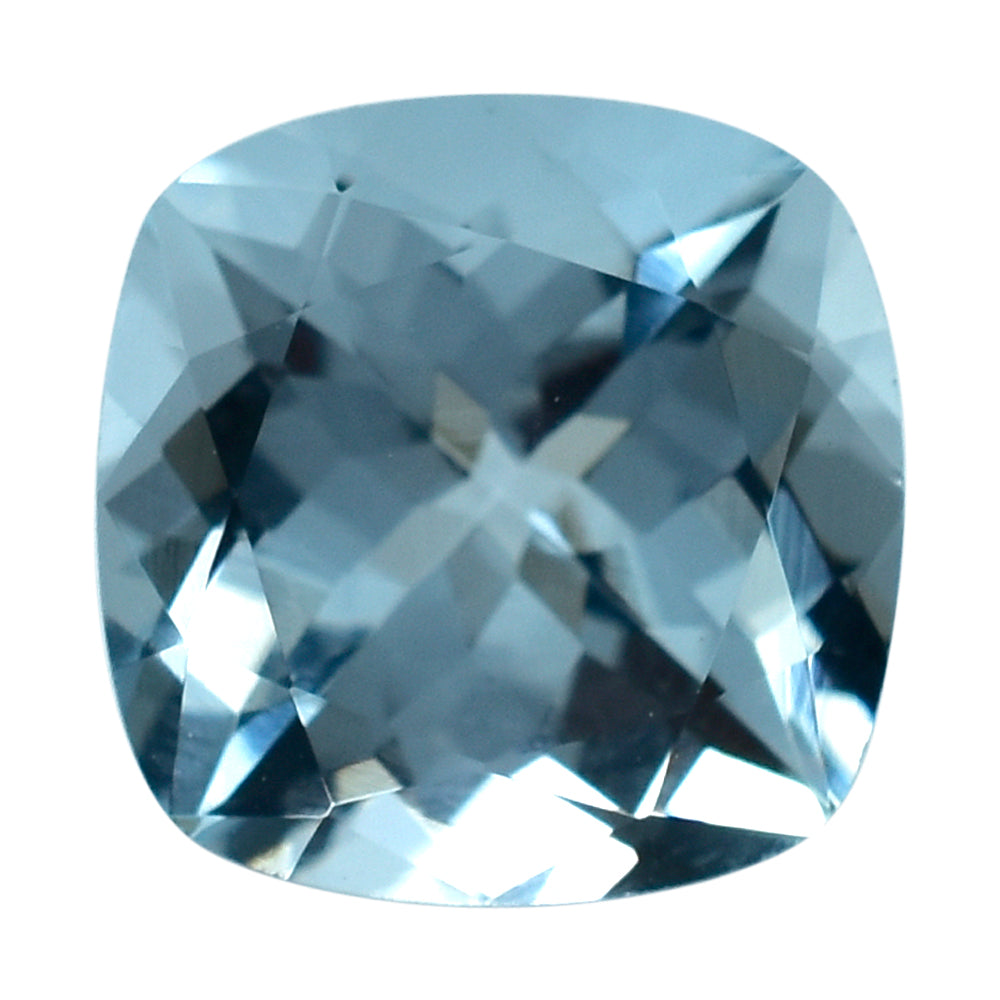 AQUAMARINE CUT CUSHION (B/SI) 8MM 2.10 Cts.