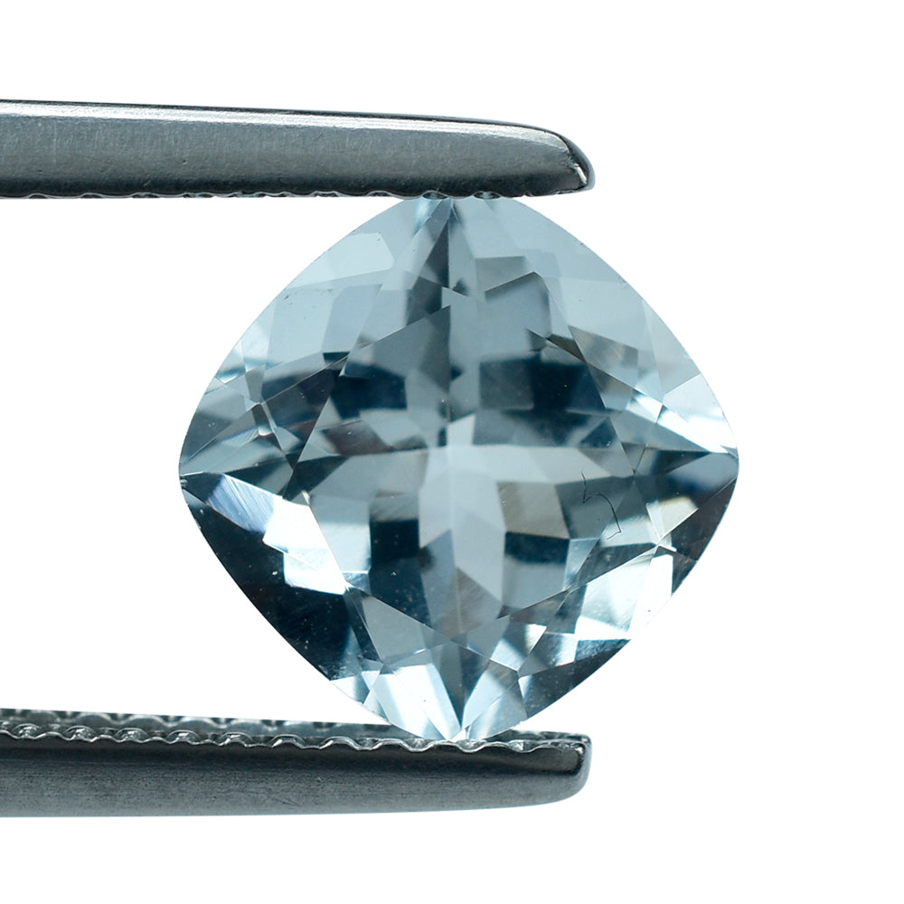 AQUAMARINE CUT CUSHION (B/SI) 8MM 2.10 Cts.