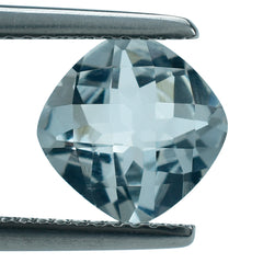 AQUAMARINE CHECKER CUT CUSHION (B/SI) 8MM 1.95 Cts.