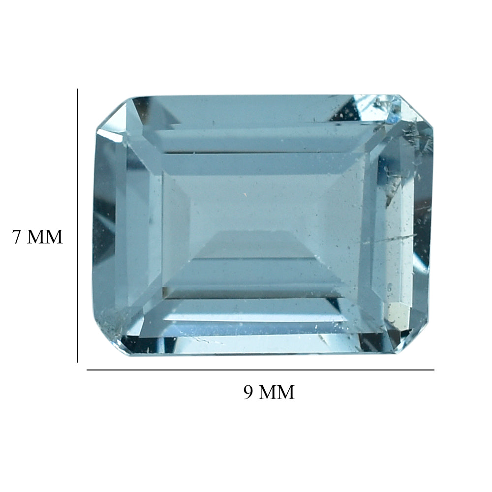 AQUAMARINE CUT OCTAGON (B/SI) 9X7MM 1.90 Cts.