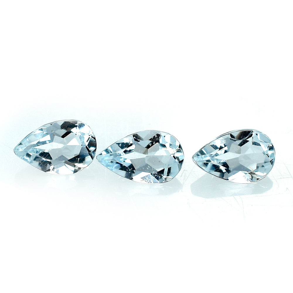 AQUAMARINE CUT PEAR (B/SI) 5X3MM 0.20 Cts.