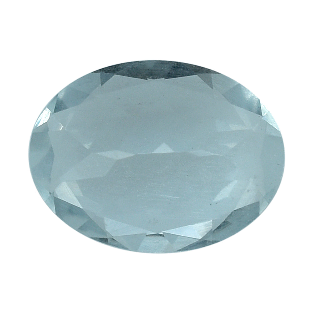 AQUAMARINE CUT OVAL (C/SI) 8X6MM 1.15 Cts.