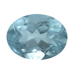AQUAMARINE CUT OVAL (C/SI) (TRANSLUCENT) 8X6MM 1.35 Cts.
