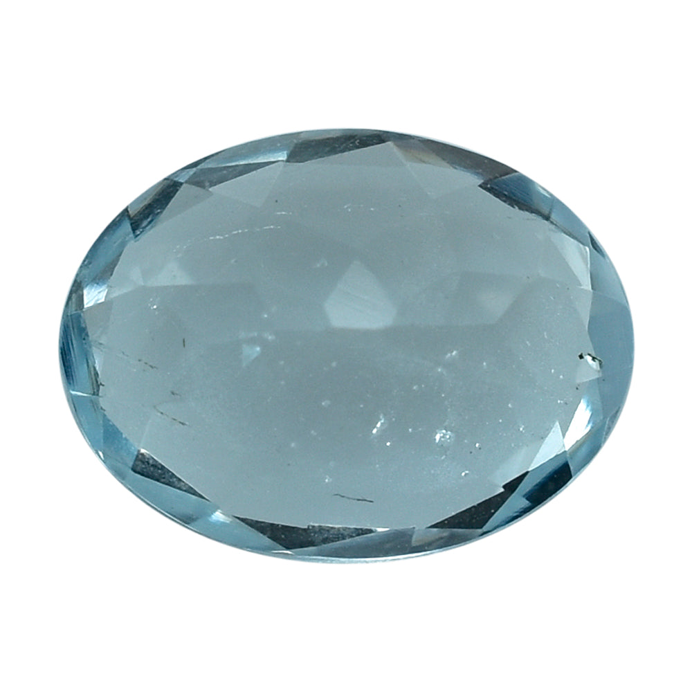 AQUAMARINE CUT OVAL (C/SI) (TRANSLUCENT) 8X6MM 1.35 Cts.