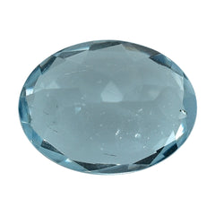 AQUAMARINE CUT OVAL (C/SI) (TRANSLUCENT) 8X6MM 1.35 Cts.