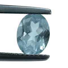 AQUAMARINE CUT OVAL (C/SI) (TRANSLUCENT) 8X6MM 1.35 Cts.
