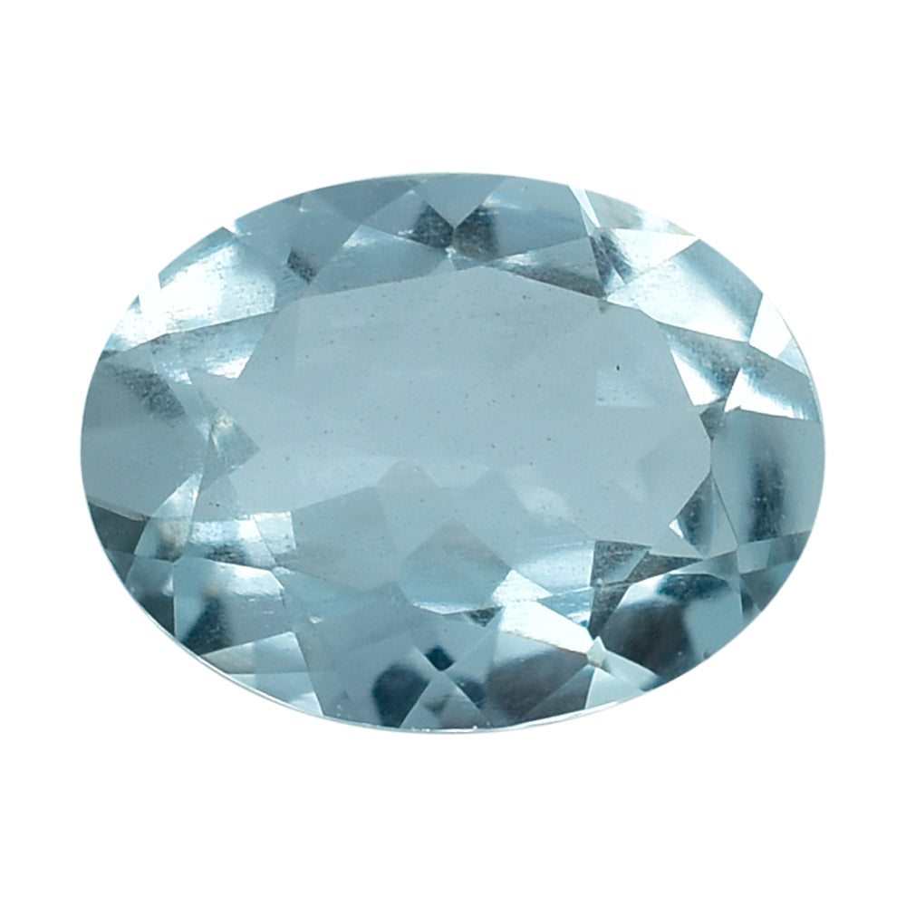 AQUAMARINE CUT OVAL (C/SI) (WINDOW) 8X6MM 1.30 Cts.