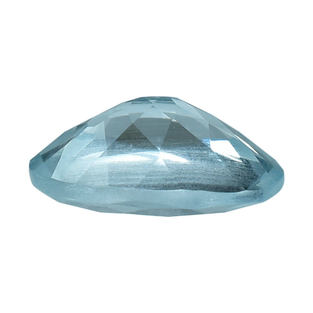 AQUAMARINE CUT OVAL (C/SI) (WINDOW) 8X6MM 1.30 Cts.