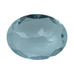 AQUAMARINE CUT OVAL (C/SI) (WINDOW) 8X6MM 1.30 Cts.