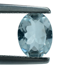 AQUAMARINE CUT OVAL (C/SI) (WINDOW) 8X6MM 1.30 Cts.