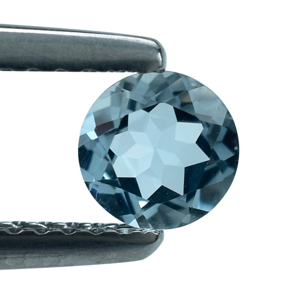 AQUAMARINE CUT ROUND (A/SI) (WINDOW) 5MM 0.36 Cts.