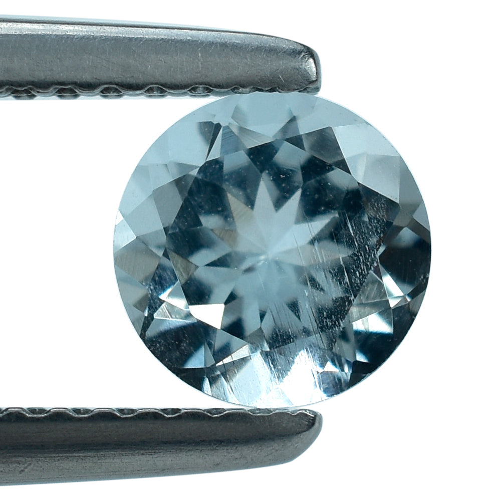 AQUAMARINE CUT ROUND (A/SI) 6MM 0.74 Cts.