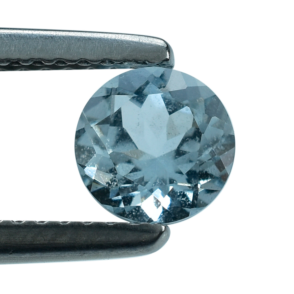AQUAMARINE CUT ROUND (A/SI) 6MM 0.78 Cts.