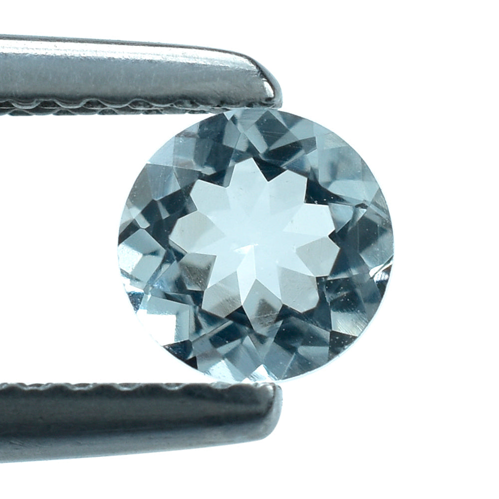 AQUAMARINE CUT ROUND (C/SI) 5MM 0.40 Cts.