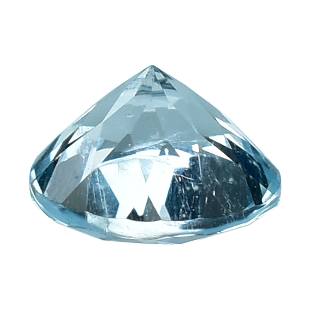 AQUAMARINE CUT ROUND (C/SI) 6MM 0.95 Cts.