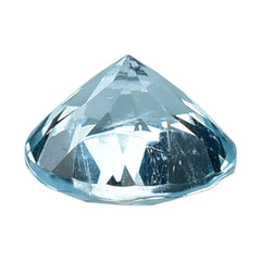 AQUAMARINE CUT ROUND (C/SI) 6MM 0.95 Cts.