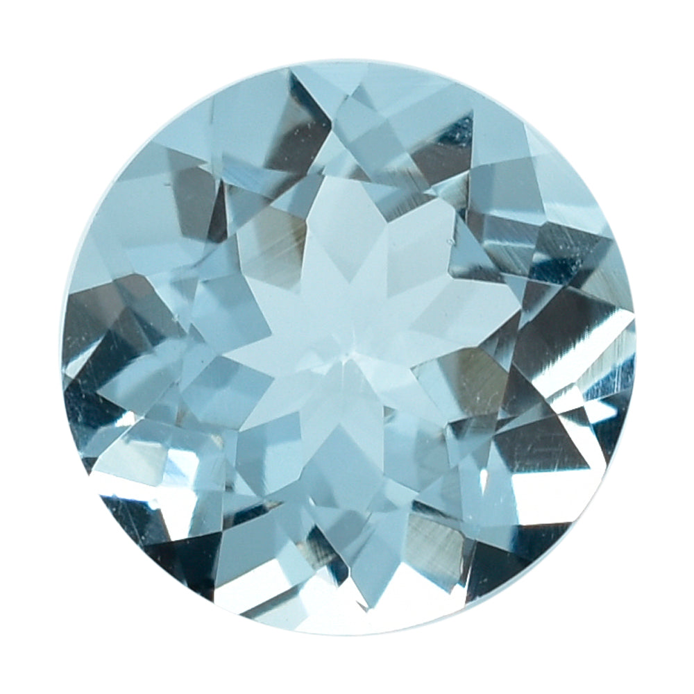 AQUAMARINE CUT ROUND (A/SI) 8MM 1.68 Cts.