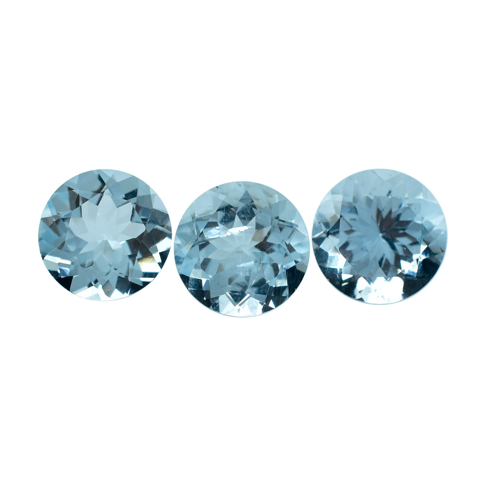 AQUAMARINE CUT ROUND (A/SI) 8MM 1.68 Cts.