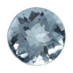 AQUAMARINE CHECKER CUT ROUND (A/SI) 4MM 0.22 Cts.