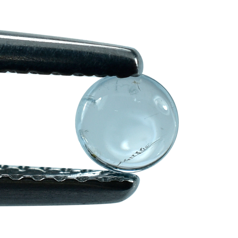 AQUAMARINE ROUND CAB (A/SI) 4MM 0.25 Cts.