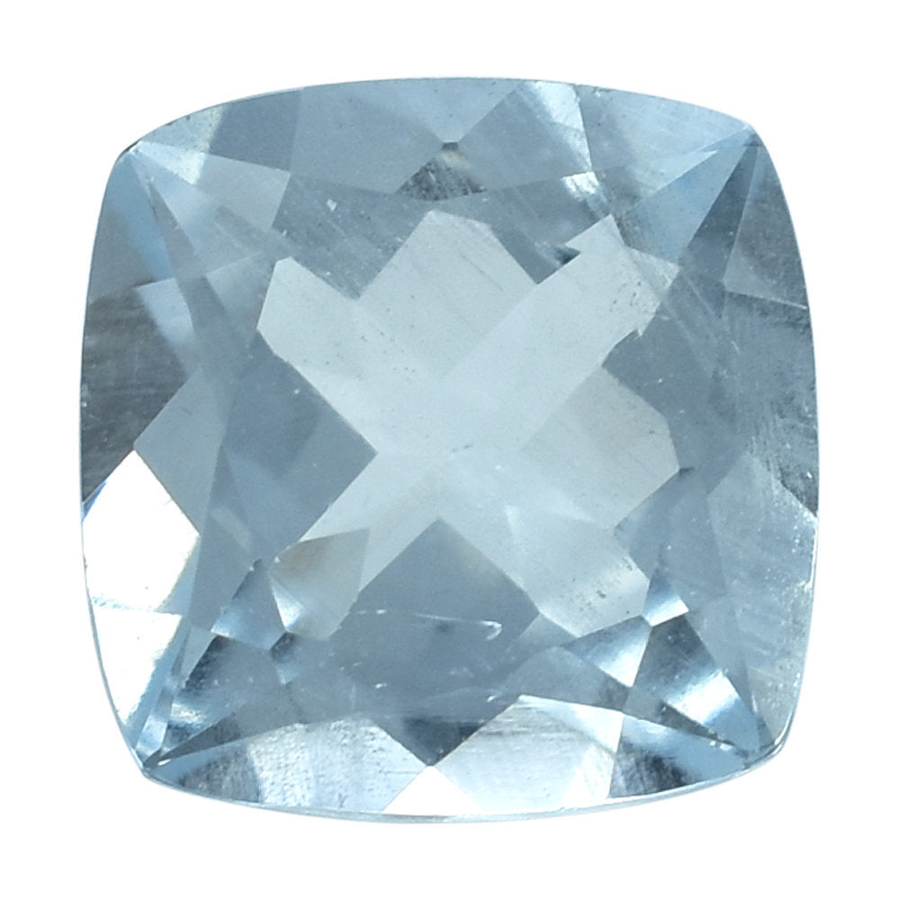 AQUAMARINE ANTIC CUT CUSHION (C/SI) 7MM 1.25 Cts.