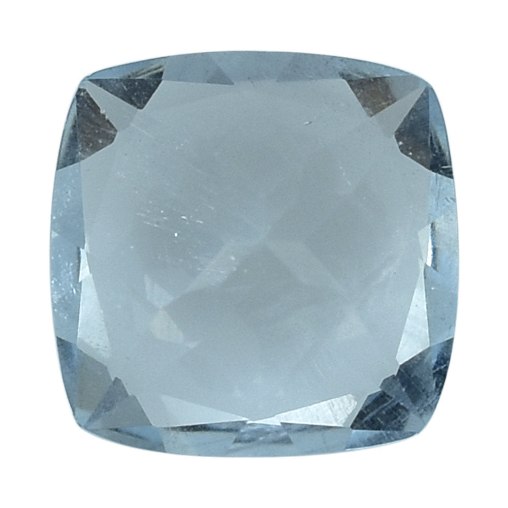 AQUAMARINE ANTIC CUT CUSHION (C/SI) 7MM 1.25 Cts.