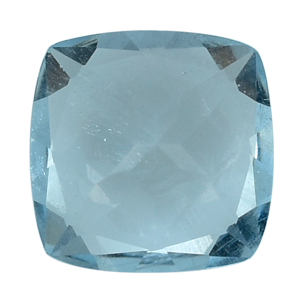 AQUAMARINE ANTIC CUT CUSHION (C/SI) 7MM 1.25 Cts.