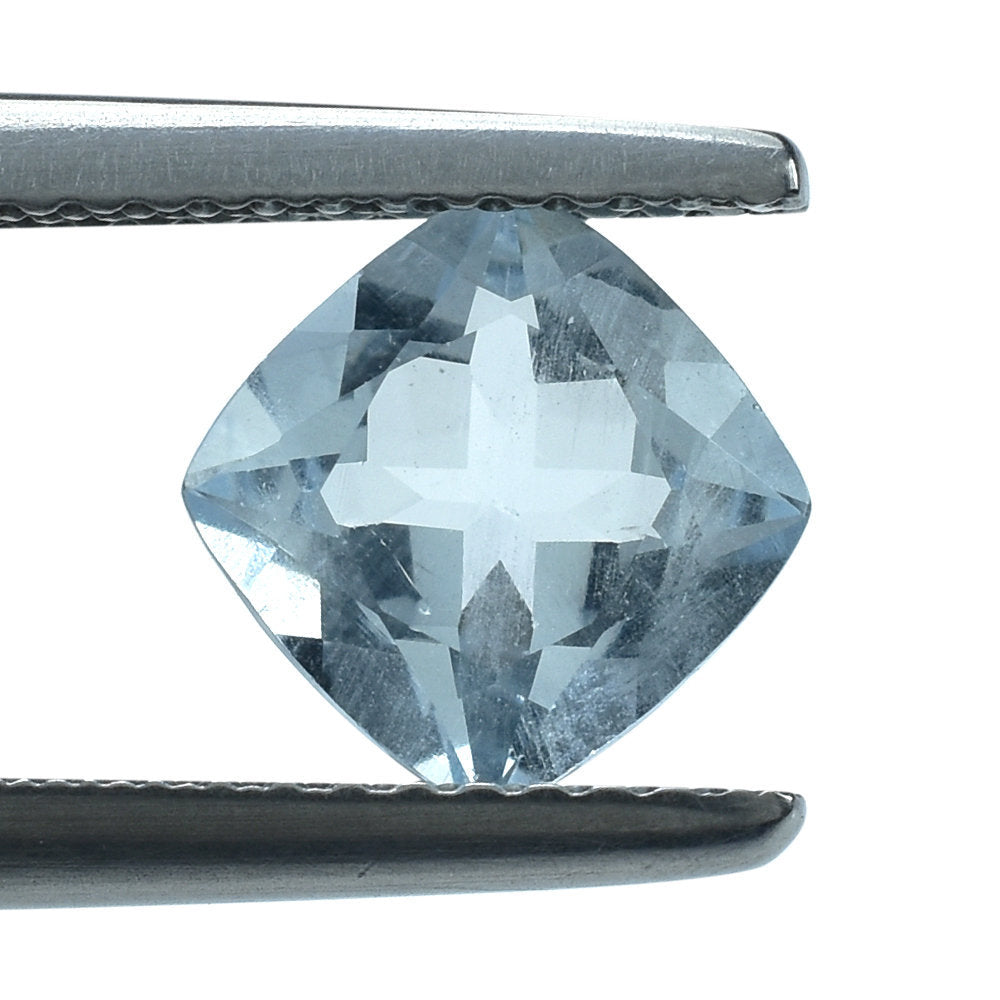 AQUAMARINE ANTIC CUT CUSHION (C/SI) 7MM 1.25 Cts.