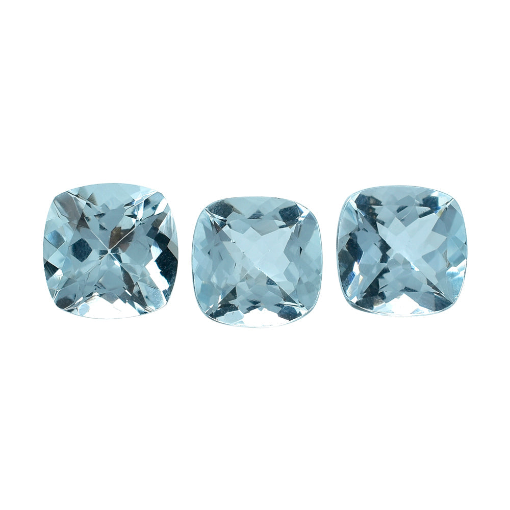 AQUAMARINE CUT CUSHION (C/SI) 7MM 1.20 Cts.
