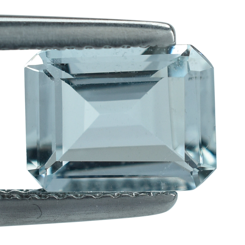 AQUAMARINE CUT OCTAGON (C/SI) 9X7MM 1.45 Cts.