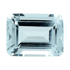 AQUAMARINE CUT OCTAGON (C/SI) 8X6MM 1.5 Cts.