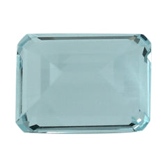 AQUAMARINE CUT OCTAGON (C/SI) 8X6MM 1.5 Cts.