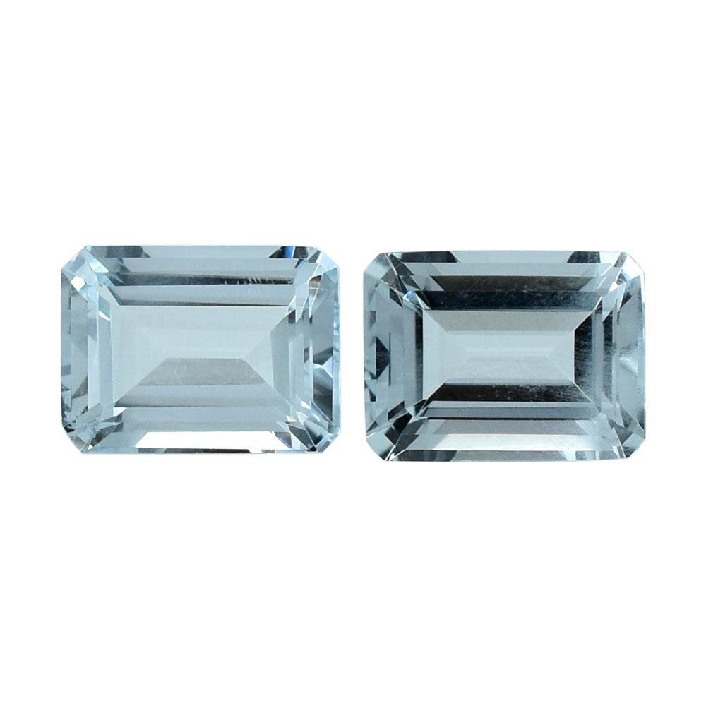 AQUAMARINE CUT OCTAGON (C/SI) 8X6MM 1.5 Cts.