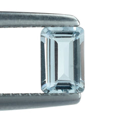 AQUAMARINE CUT OCTAGON (C/SI) 6X4MM 0.45 Cts.