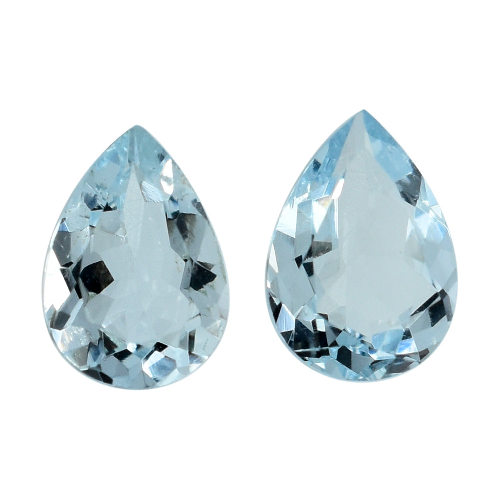 AQUAMARINE CUT PEAR (B) 7X5MM 0.58 Cts.