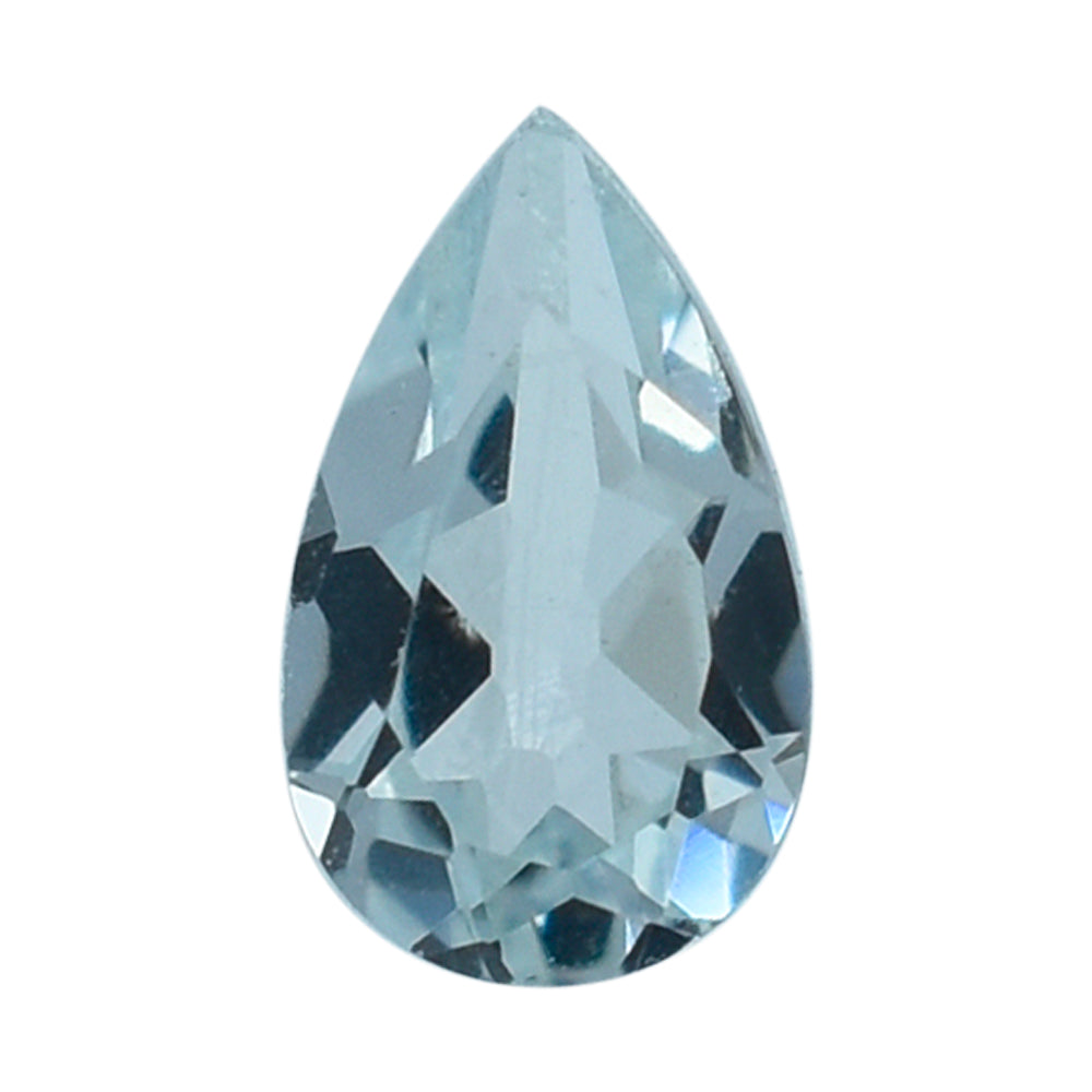 AQUAMARINE CUT PEAR (C/SI) 5X3MM 0.2 Cts.