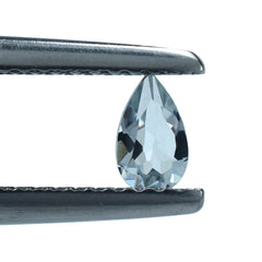 AQUAMARINE CUT PEAR (C/SI) 5X3MM 0.2 Cts.