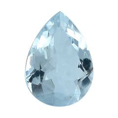 AQUAMARINE CUT PEAR (C/SI) (WINDOW) 7X5MM 0.65 Cts.