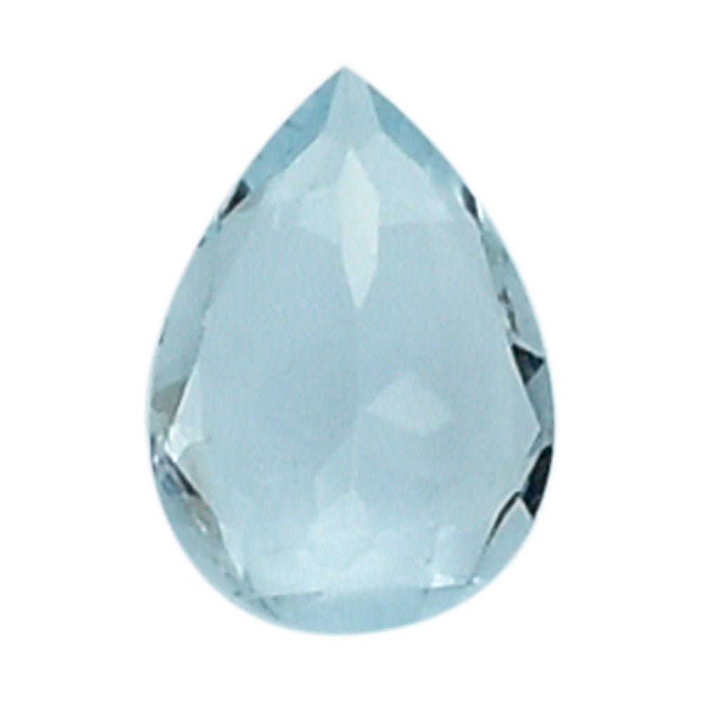 AQUAMARINE CUT PEAR (C/SI) (WINDOW) 7X5MM 0.65 Cts.