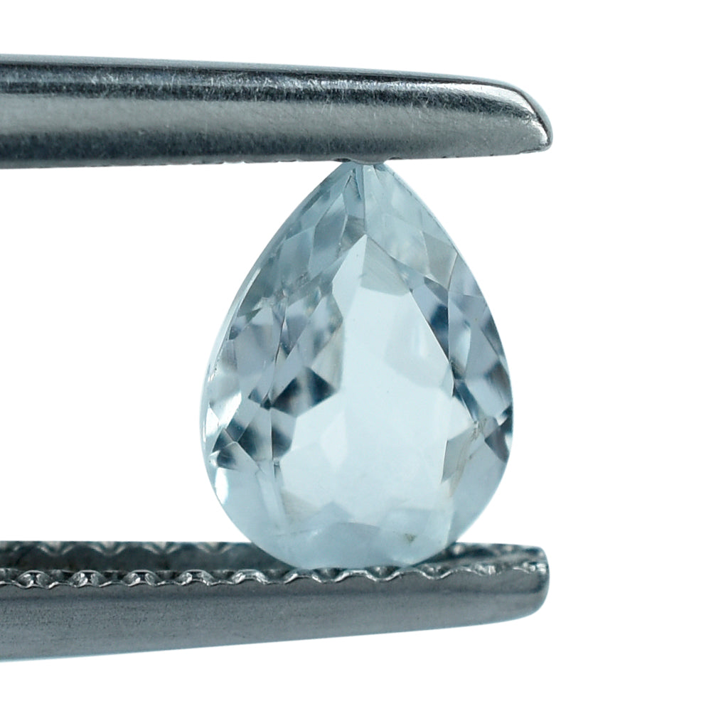 AQUAMARINE CUT PEAR (C/SI) (WINDOW) 7X5MM 0.65 Cts.