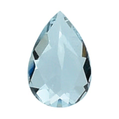 AQUAMARINE CHECEKR CUT PEAR (A/SI) 6X4MM 0.38 Cts.