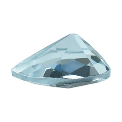 AQUAMARINE CHECEKR CUT PEAR (A/SI) 6X4MM 0.38 Cts.