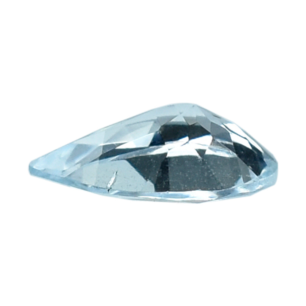 AQUAMARINE CUT PEAR (A/SI) (WINDOW) 7X5MM 0.50 Cts.